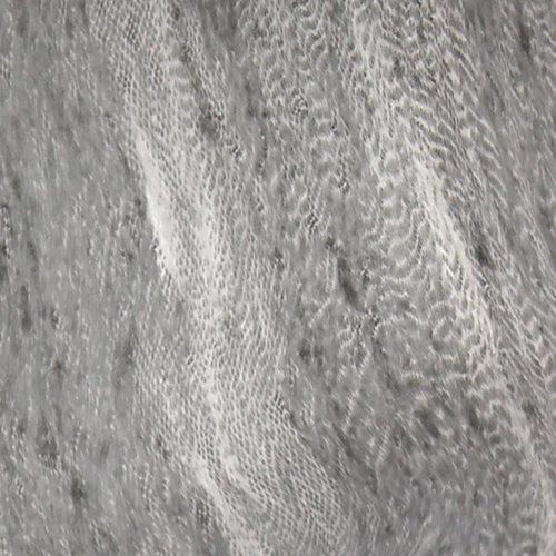 Mini lampe de table en forme de prisme arrondi de Simple Designs avec abat-jour en tissu blanc - marbre