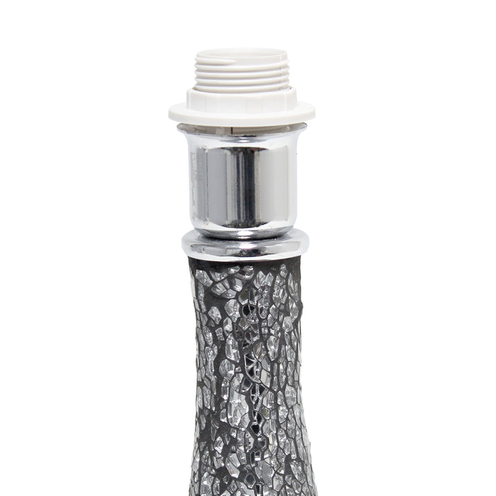 Lampe de table Genie de Simple Designs en carreaux de mosaïque en verre - noire