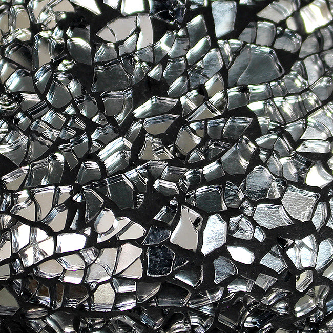 Lampe de table Genie de Simple Designs en carreaux de mosaïque en verre - noire