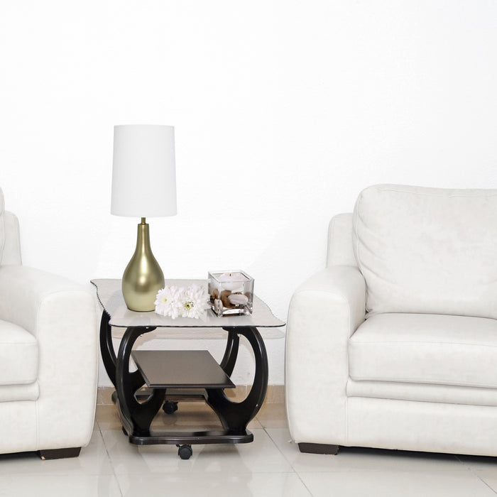 Lampe de table de Simple Designs en forme de larme - doré