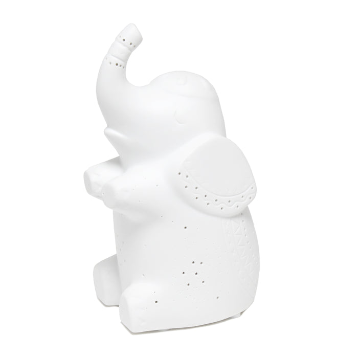 Lampe de table de Simple Designs en porcelaine en forme d’éléphant
