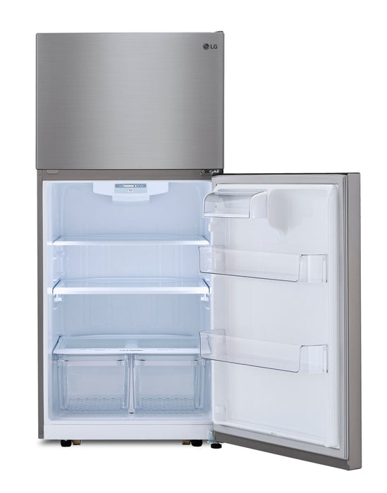 Réfrigérateur LG de 20 pi3 et de 30 po à congélateur supérieur - argenté platine - LTCS20020V 