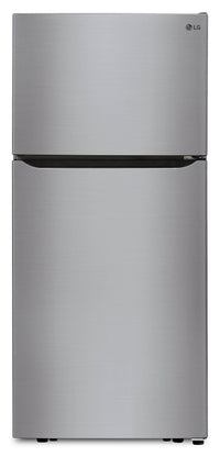  Réfrigérateur LG de 20 pi3 et de 30 po à congélateur supérieur - argenté platine - LTCS20020V