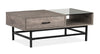 Table à café Matthew de 48 po avec dessus relevable et rangement - multicolore