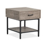 Table de bout Matthew de 22 po avec rangement - multicolore