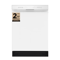 Lave-vaisselle Midea de 24 po avec commandes à l’avant et éclairage intérieur - MDF24P2BWW