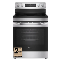 Cuisinière électrique Midea de 30 po et à capacité de 6,3 pi3 - MER30B14ASTC