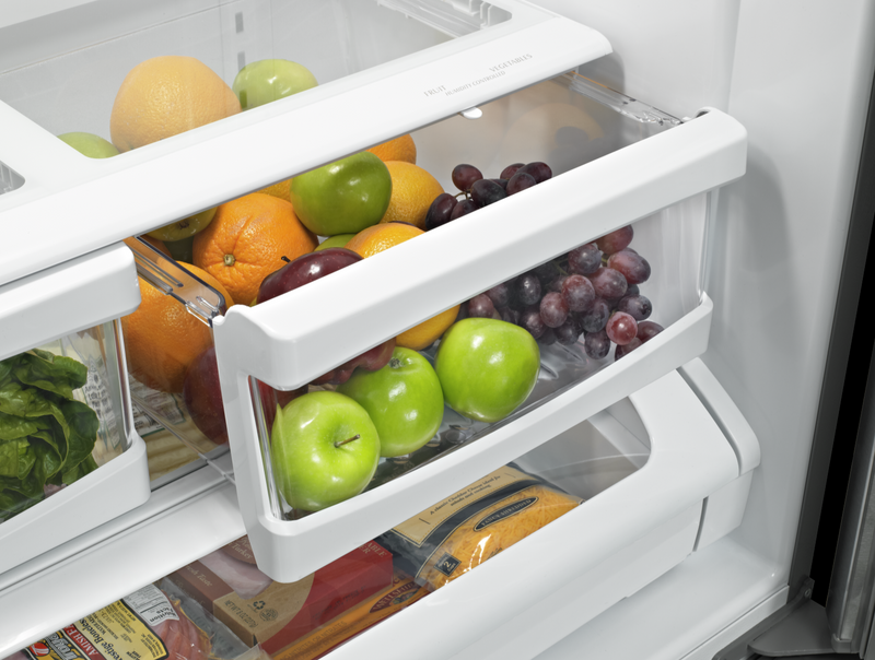 Réfrigérateur Maytag de 19,6 pi³ et de 30 po à portes françaises - acier inoxydable résistant aux traces de doigts - MFB2055FRZ