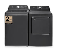  Laveuse intelligente de 5,1 pi³ avec agitateur et sécheuse de 7,0 pi³ avec culbutage de Midea - noires 