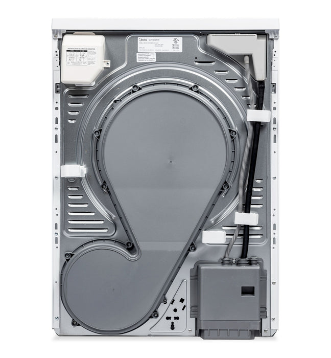 Sécheuse compacte Midea à chargement frontal de 4,4 pi³ avec pompe à chaleur et antifroissement - blanche - MLHE31S2BBW