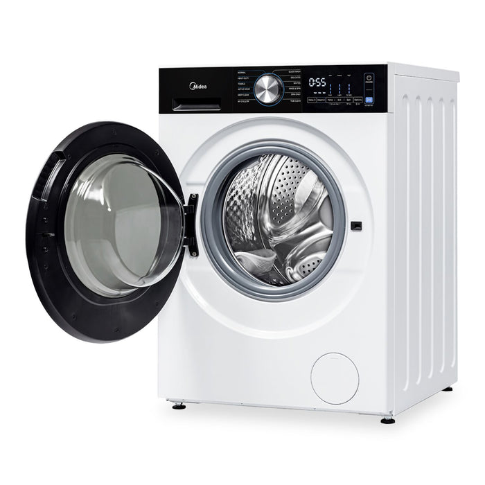 Laveuse compacte Midea à chargement frontal de 3,1 pi3 avec PowerMixMC et Steam Care - MLHW31S2BBW