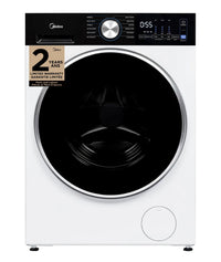  Laveuse compacte Midea à chargement frontal de 3,1 pi3 avec PowerMixMC et Steam Care - MLHW31S2BBW