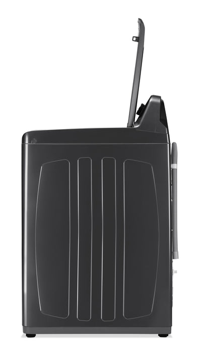 Laveuse intelligente Midea de 5,1 pi3 avec agitateur - noire - MLTW51A2BGG