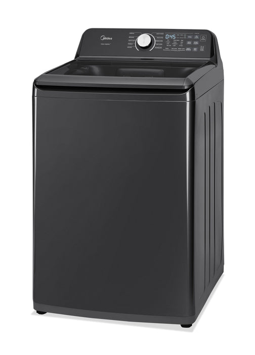 Laveuse intelligente Midea de 5,1 pi3 avec agitateur - noire - MLTW51A2BGG