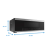 Midea 1.2 Cu. Ft. Slim Over-the-Range Microwave with 400 CFM - Stainless Steel - MMO12S14ASTC | Four à micro-ondes à hotte intégrée mince Midea de 1,2 pi³ et de 400 pi3/min - acier inoxydable - MMO12S14ASTC | MMO12S14