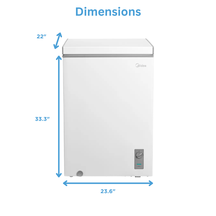 Congélateur coffre convertible en réfrigérateur Midea de 5 pi3 - MRC05M4CWW