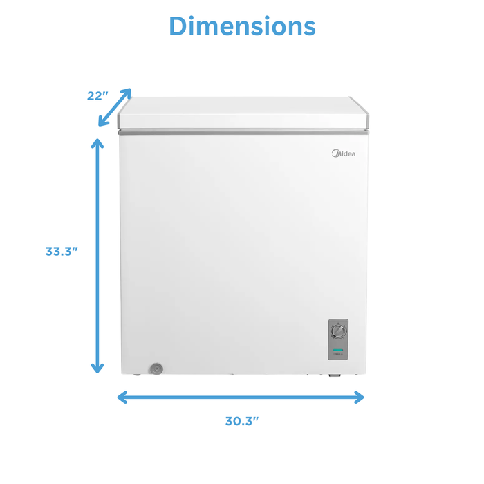 Congélateur coffre convertible en réfrigérateur Midea de 7 pi3 - MRC07M4CWW