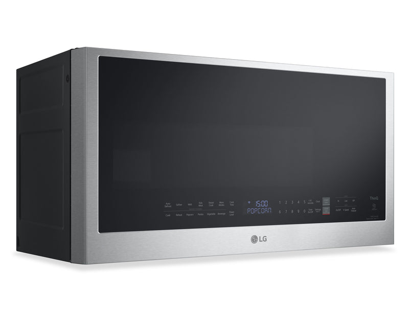 Four à micro-ondes à hotte intégrée LG de 2 pi³ avec EasyCleanMD et cuisson par capteur - acier inoxydable Smudge-ProofMD - MVEL2033F