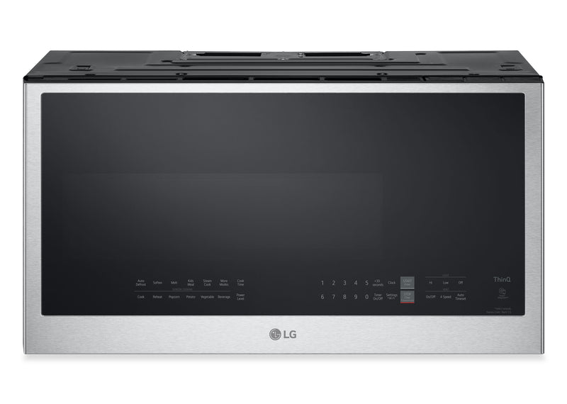 Four à micro-ondes à hotte intégrée LG de 2 pi³ avec EasyCleanMD et cuisson par capteur - acier inoxydable Smudge-ProofMD - MVEL2033F