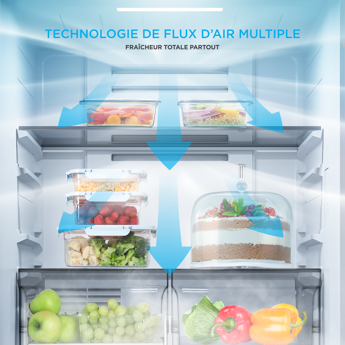 Appareil vertical 3 en 1 Midea de 20 pi3 convertible en réfrigérateur ou congélateur - acier inoxydable - MRU21C7BST