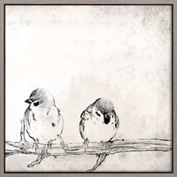 Toile décorative encadrée « Gathering II » - 22 po x 22 po