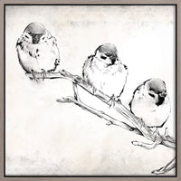 Toile décorative encadrée « Gathering I » - 22 po x 22 po