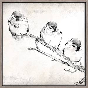 Toile décorative encadrée « Gathering I » - 22 po x 22 po