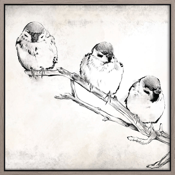 Toile décorative encadrée « Gathering I » - 22 po x 22 po