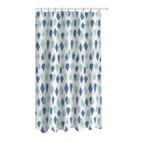 Ensemble d’accessoires de salle de bain 14 pièces à motif de diamants avec panier à linge, rideau de douche en CAV/E et 12 crochets en R