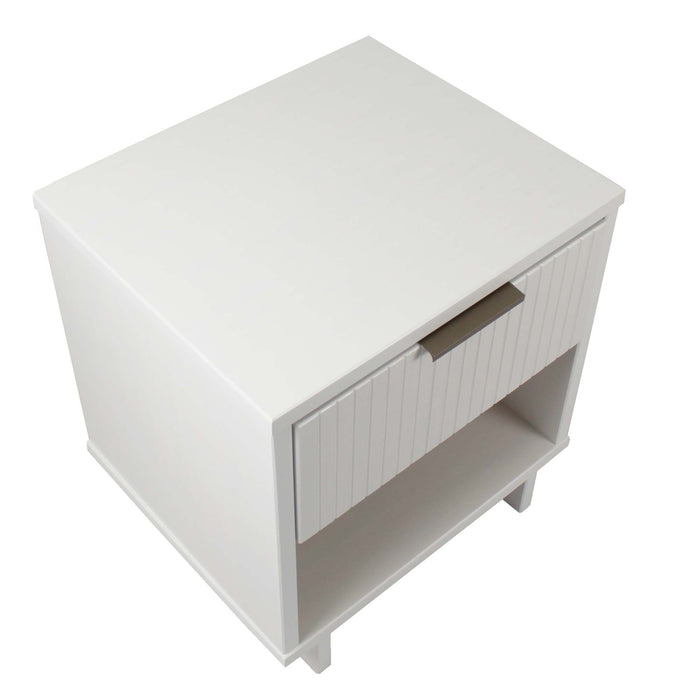 Table de nuit moderne Granville de Manhattan Comfort avec 2 tiroirs à extension complète - vert sauge