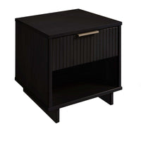 Table de nuit moderne Granville de Manhattan Comfort avec 1 tiroir à extension complète - vert sauge