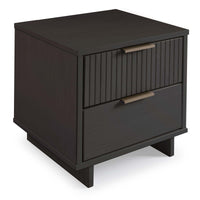 Table de nuit moderne Granville de Manhattan Comfort avec tiroir à extension complète - noire