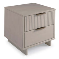 Table de nuit moderne Granville de Manhattan Comfort avec tiroir à extension complète - gris foncé