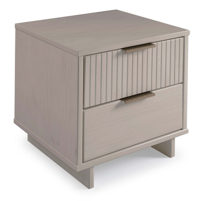 Table de nuit moderne Granville de Manhattan Comfort avec tiroir à extension complète - gris foncé