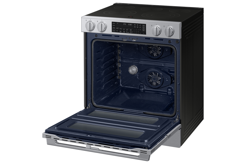 Cuisinière électrique encastrée Flex DuoMC de Samsung de 6,3 pi3 avec friture à air Air Fry Max - Acier inoxydable - NSE90H63DRAC