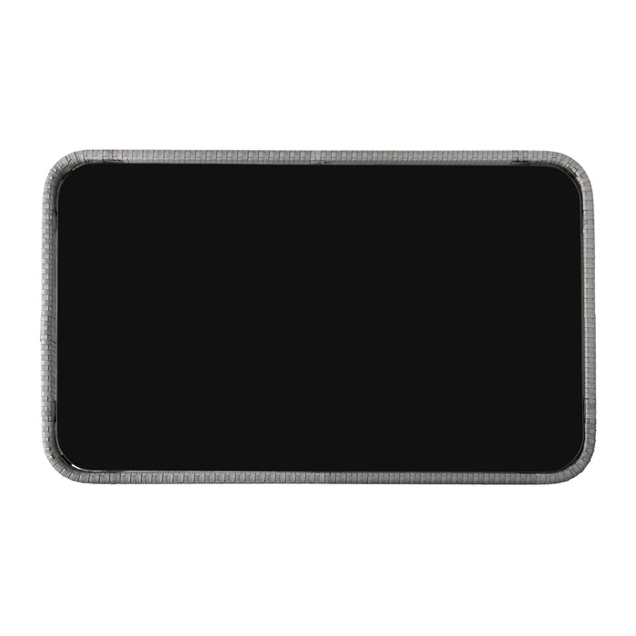 Ensemble de conversation Portofino de Manhattan Comfort 4 pièces en corde et en osier pour la terrasse - gris