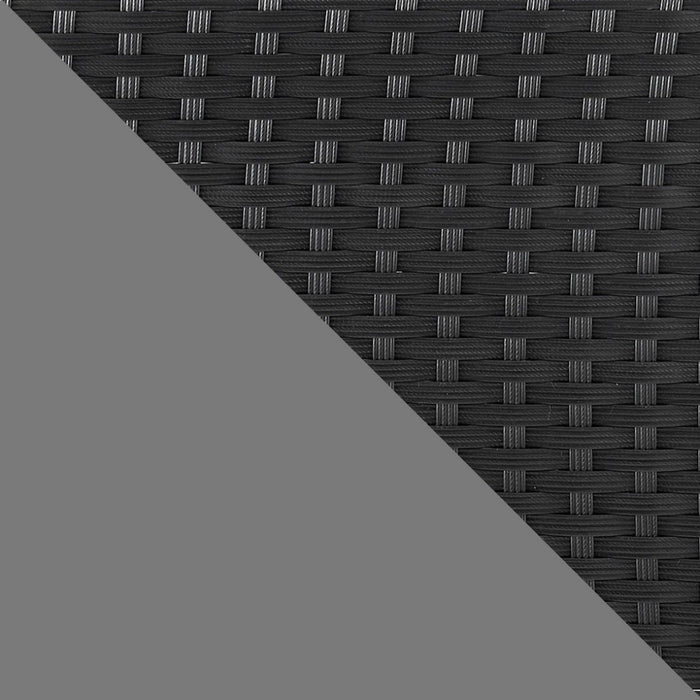 Ensemble de conversation Imperia de Manhattan Comfort 3 pièces en acier et en rotin pour la terrasse - gris