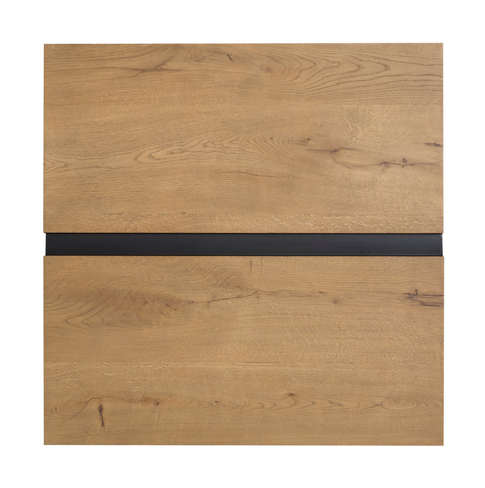 Table à café Orsman de 42 po avec rangement - caramel rustique