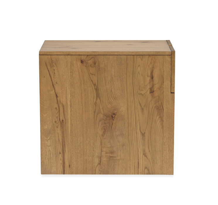 Table de bout Orsman de 22 po avec rangement - caramel rustique