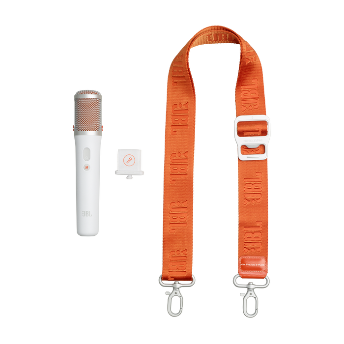 Haut-parleur de fête sans fil de 100 W PartyBox On-The-Go 2 Plus de JBL avec son JBL Pro (JBLPBOTG2PLWAM) - blanc