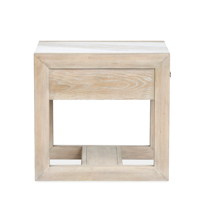 Table de bout Penley de 20 po avec rangement - chamois galerie