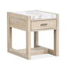 Table de bout Penley de 20 po avec rangement - chamois galerie