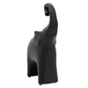 10.75” Contemporary Elephant Figurine – Matte Black | Figurine d’éléphant contemporaine de 10,75 po - noir mat