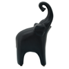 10.75” Contemporary Elephant Figurine – Matte Black | Figurine d’éléphant contemporaine de 10,75 po - noir mat