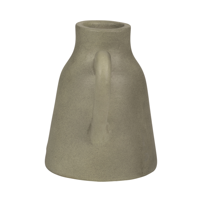 Vase de 8,75 po en terre cuite avec poignée - vert 