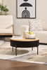Trove 29.72" Coffee Table with Sliding Top and Storage - Black | Table à café Trove de 29,72 po avec dessus coulissant et rangement - noir | TROVECTB