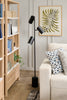 Oscar 36" Contemporary Bookcase with File Drawer – Weathered White and Faux Marble | Bibliothèque contemporaine Owen de 36 po avec tiroir classeur - blanc vieilli et imitation de marbre