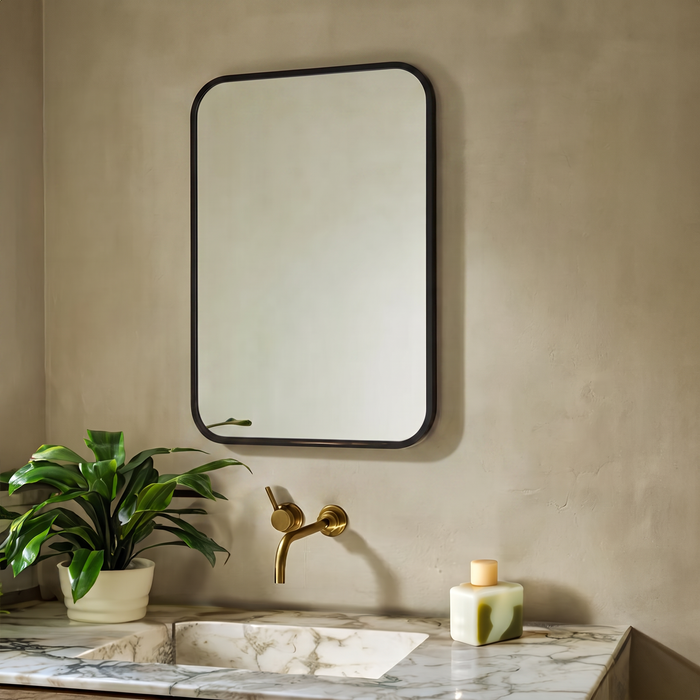 Miroir rectangulaire Juliet 20 x 30 - noir