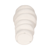 12” Ceramic Hand Scribed Cairn Vase – Ivory  | Vase à motifs gravés à la main de 12 po en céramique d'apparence cairn - ivoire