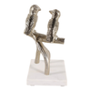 7.75” Birds on a Branch with Marble Base – Gold | Oiseaux sur une branche de 7,75 po avec base en marbre - dorés